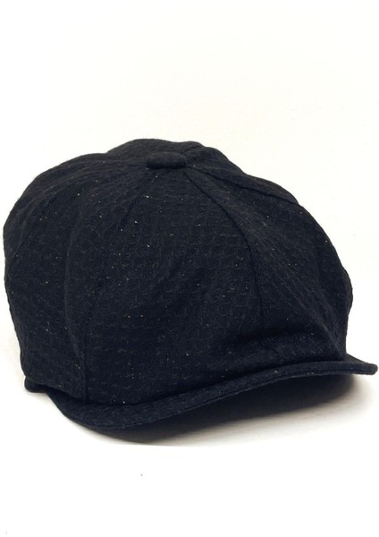 Koyu Lacivert Yün Erkek Kasket Şapka KST60