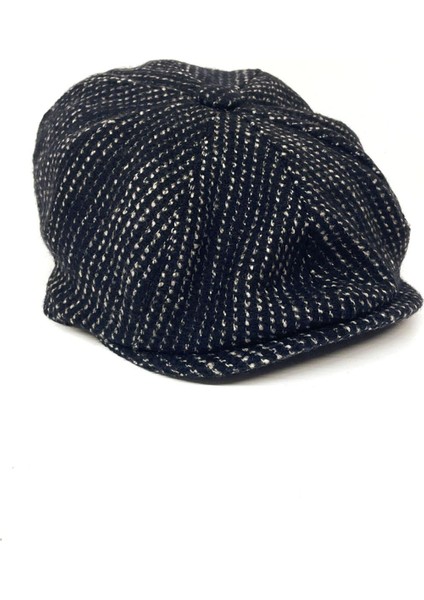 Lacivert Yün Erkek Kasket Şapka KST62