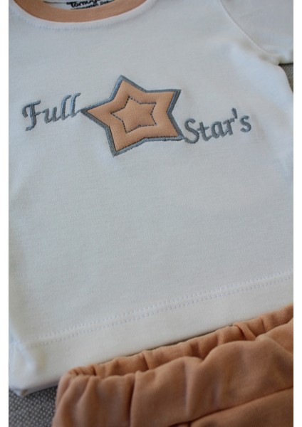 Full Stars Erkek Bebek 3'lü Takım Buğday