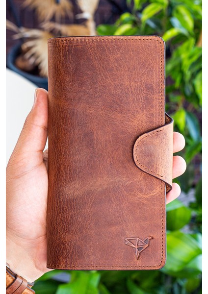 Axel Crazy Deri Unisex Portföy Cüzdan