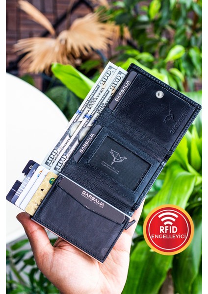 Bryant Crazy Deri Mekanizmalı Kartlık Cüzdan Siyah modelleri