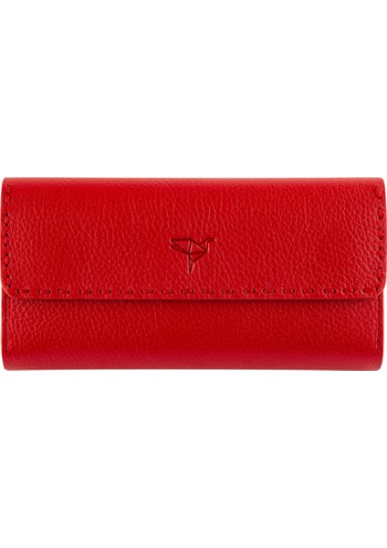 Paris Deri Saraç Dikişli Telefon Bölmeli Kadın Cüzdanı