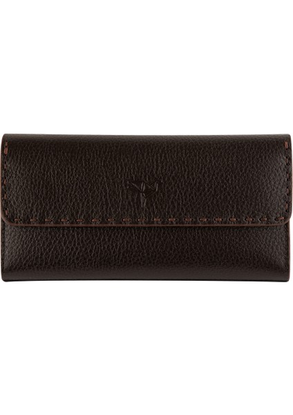 Paris Deri Saraç Dikişli Telefon Bölmeli Kadın Cüzdanı