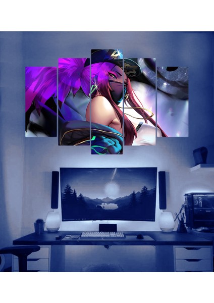 5li Mdf Leauge Of Legends Akali Tablo 60 x 90 cm