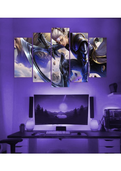 5 Li Mdf League Of Legends Diana Tablo 60 x 90 cm