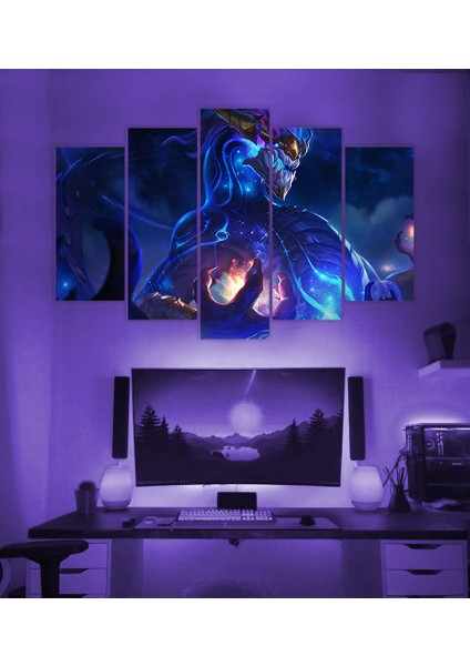 5 Li Mdf League Of Legends Aurelion Sol Tablo 60 x 90 cm