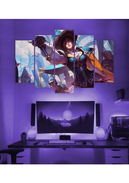 5li Mdf League Of Legends Fiora Tablo 60 x 90 cm