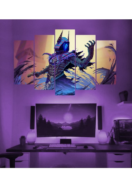Vlrnt Omen Temalı 5 Parçalı Duvar Tablosu