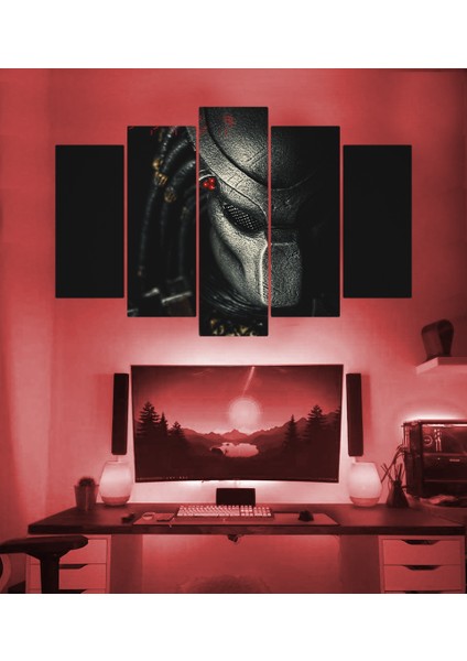 Hunter Temalı 5 Parçalı Duvar Tablosu