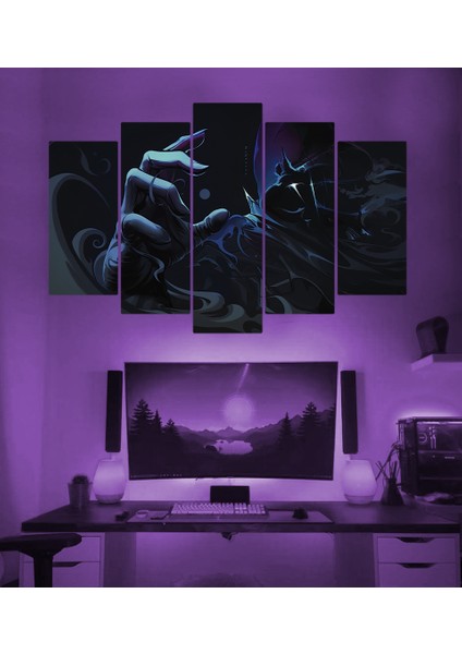 Vlrnt Omen Temalı 5 Parçalı Duvar Tablosu