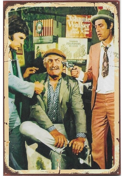 Sahte Kabadayı Ahşap Tablo