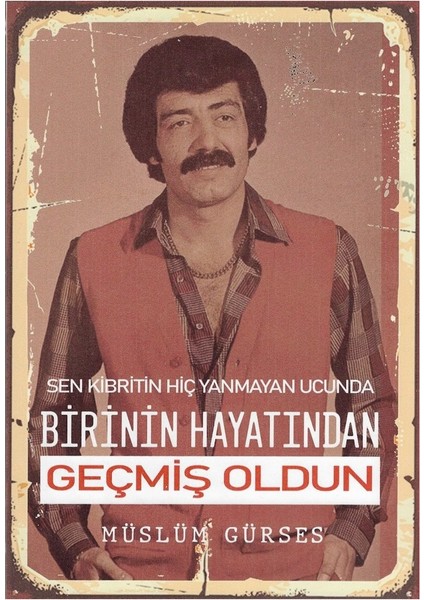 Müslüm Gürses Ahşap Tablo