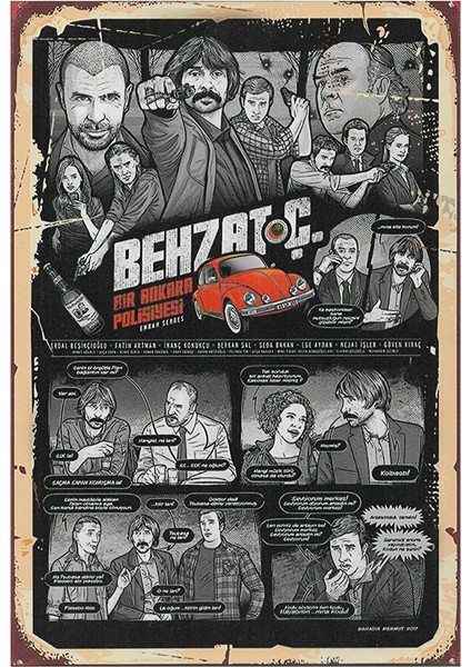 Behzat Ç Poster Ahşap Tablo