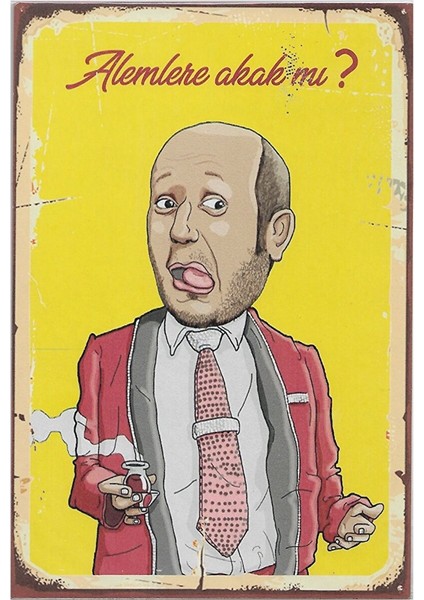 Karikatür Ahşap Tablo