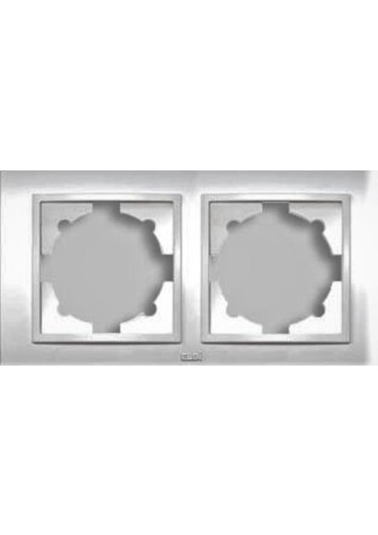 Zena Metalik Gri 2lı Çerçeve