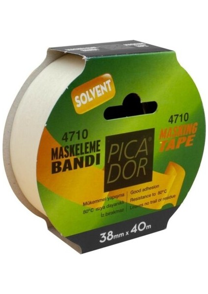 Pıcador 38X40 M Krepe Maskeleme Bandı