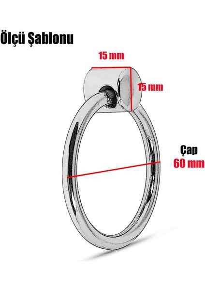Cordia Sarkaç Dolap Çekmece Kulpu Kulbu Metal Halka Kulp