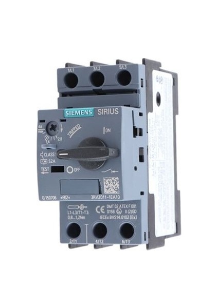 3RV2011-1EA10 - Sirius 3rv2 Motor Koruma Şalteri 100KA 2.8-4A