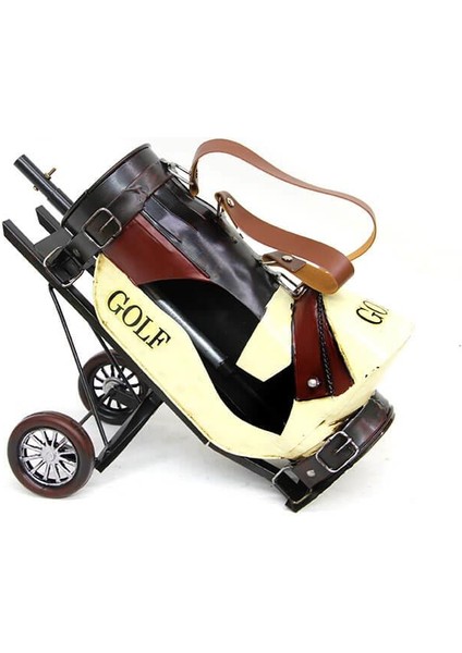 Dekoratif Metal Golf Arabası Golf Vintage Ev Ofis Dekoratif
