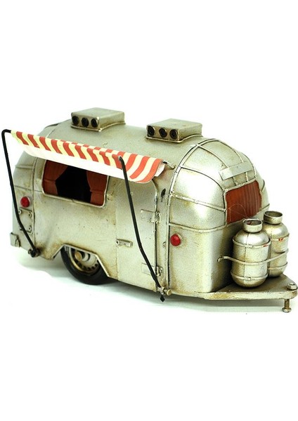 Dekoratif Metal Karavan Tenteli Vintage