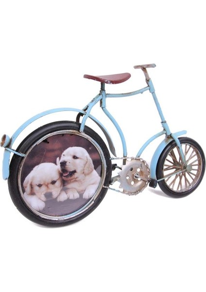 Dekoratif Metal Bisiklet Çerçeveli Vintage