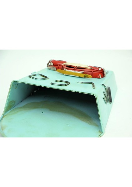Dekoratif Metal Saksı Sepet Modeli Dekoratif Vintage