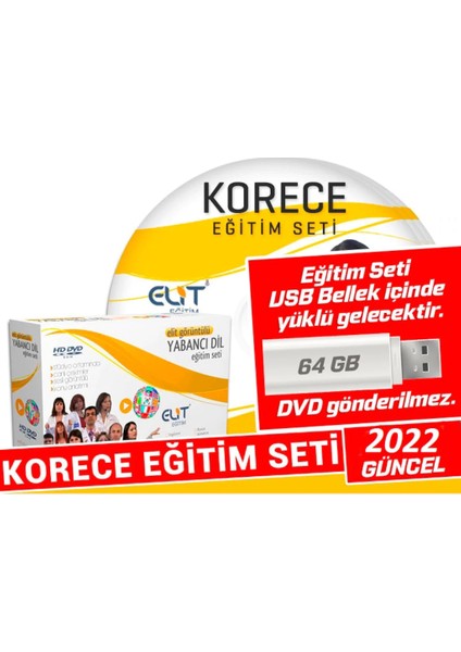 Elit Korece Görüntülü Eğitim Seti (64 GB USB Bellek İçerisinde)