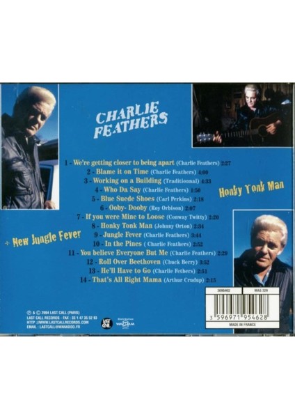 Charlie Feathers – Honky Tonk Man + New Jungle Fever CD