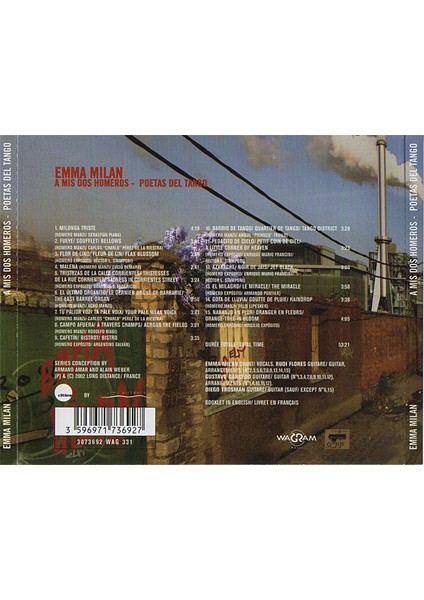 Emma Milan – A Mis Dos Homeros - Poetas Del Tango CD