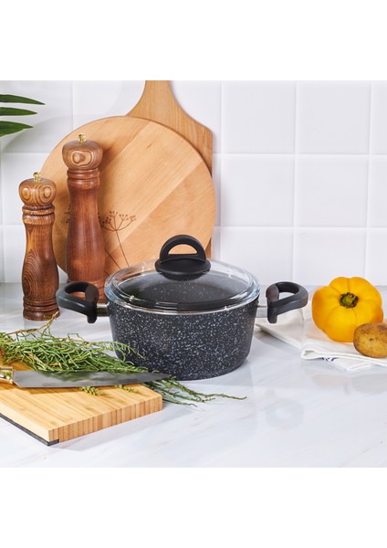 Dark Stone Bio Granit 20 cm Tencere