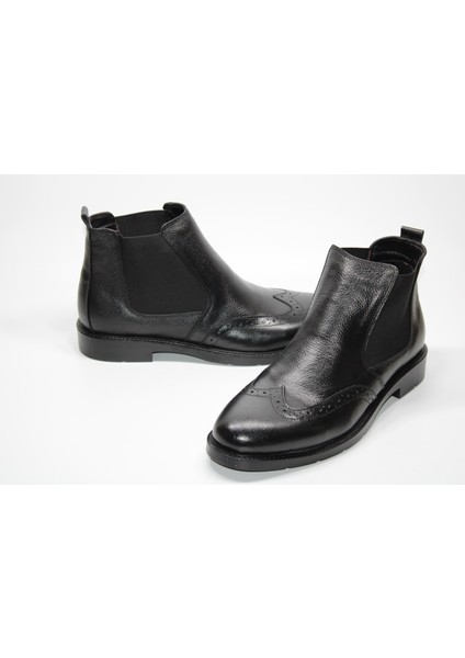 Kaymaz Taban Erkek Fantazi Iki Yanı Lastikli Siyah Bot modelleri