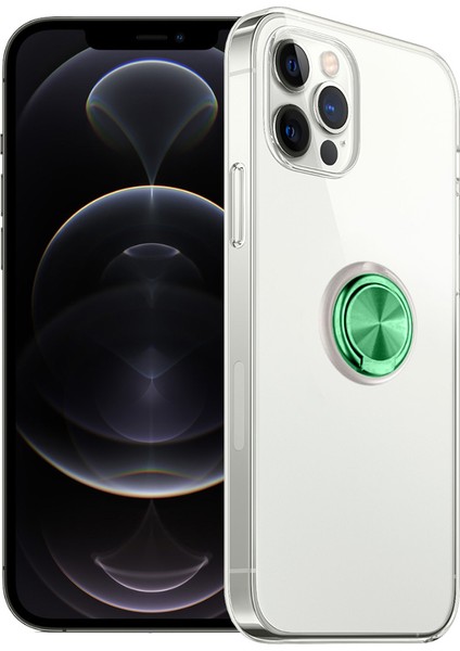 Apple iPhone 12 Pro Max Kılıf Gross Ring Şeffaf Arka Kapak