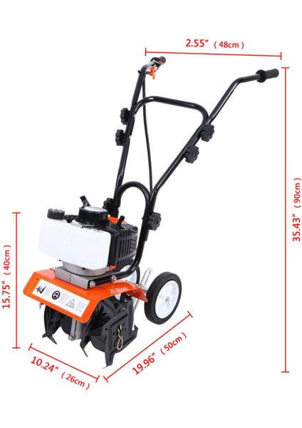 SX-6300 X-Turbo Benzinli Özel Mini Çapa Makinası 4.2 Hp 63CC Özel Titanyum Seri 17 kg