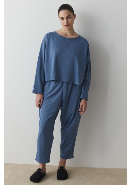 Koyu Mavi Chilly Winter Pantolon Takımı indirimleri