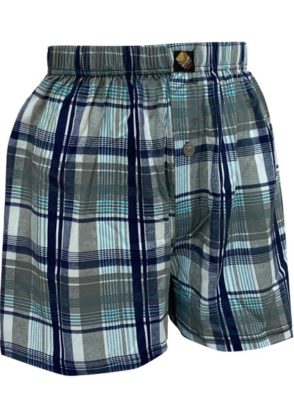 Erkek Lacivert Pembe Kareli Boxerdon 2 Li