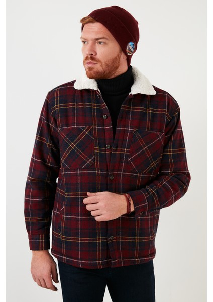 Pamuklu Ekoseli Içi Polar Regular Fit Oduncu Gömlek Ceketi 606343717 modelleri