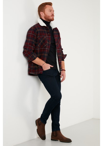 Pamuklu Ekoseli Içi Polar Regular Fit Oduncu Gömlek Ceketi 606343717 fırsatları