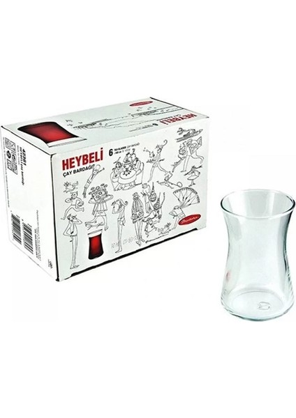 42361 Heybeli Çay Bardağı 6 Lı