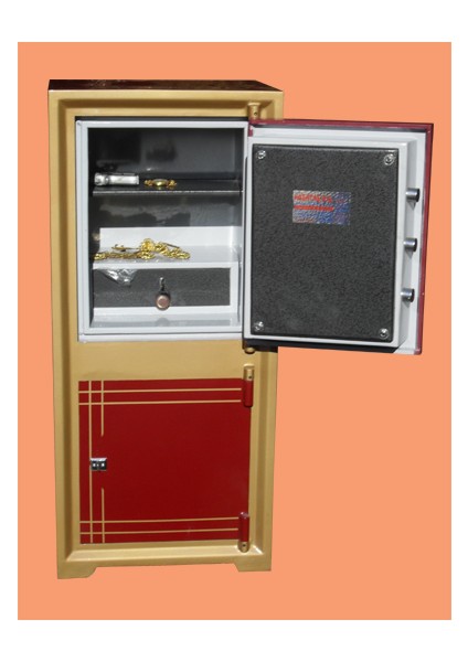 009AM2AK Ofis Tipi Altı Dolaplı Mekanik Şifreli ve Anahtarlı Çeli