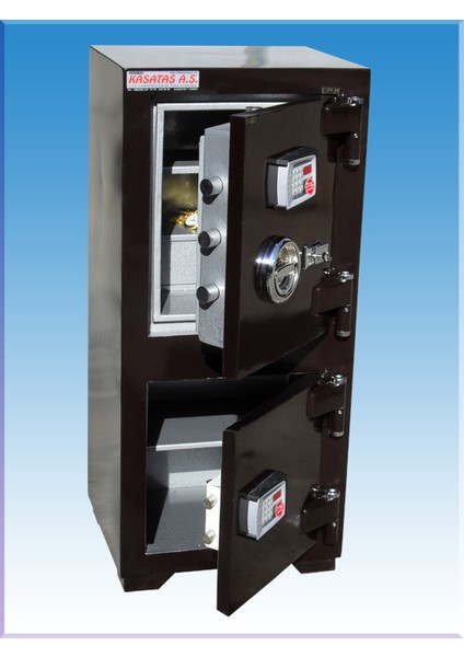 008E2 Ofis Tipi LCD Ekranlı Elektronik Şifreli Altı Dolaplı Zır