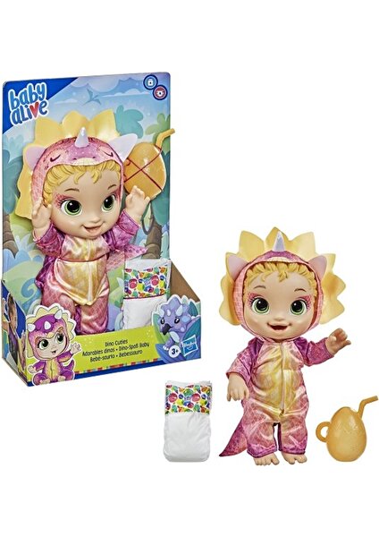 Baby Alive Hasbro Baby Alive Dino Cuties Triceratops Sarışın Bebek