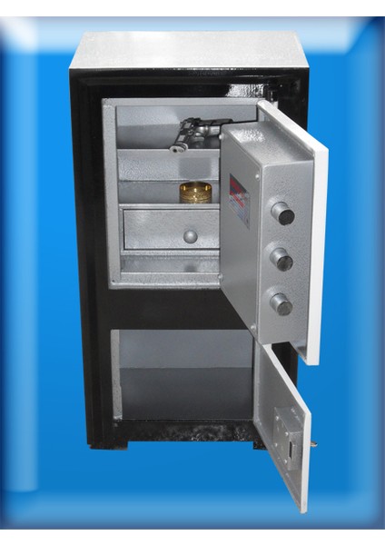 007AİZMR Adıyaman Ofis Tipi Altı Dolaplı Beyaz Çelik Para Kasas