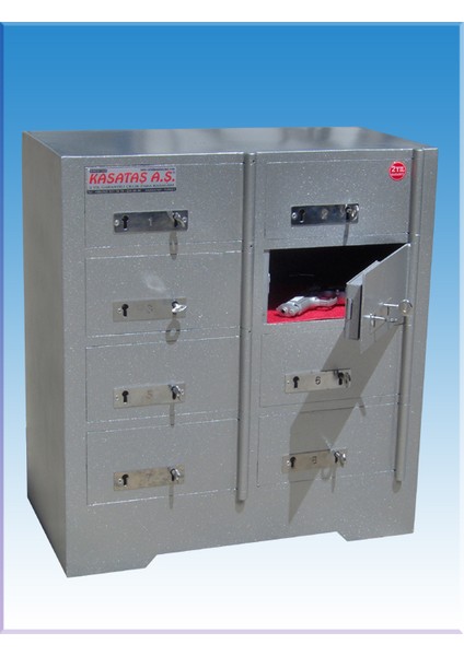 8 Gözlü Rafineri Ziyaretçi Emanet Kasası 645930CM 50KG