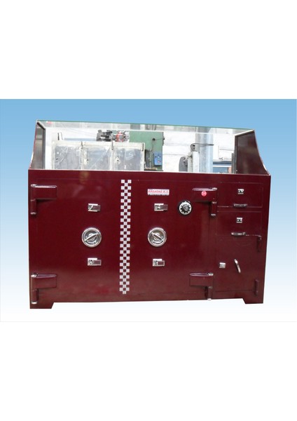 B150A7D1Ç2V Banko Tipi 2 Kapaklı Yanda 2 Çekmece 1 Dolaplı Vitri