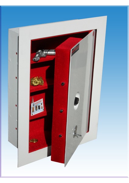 080MA Ev Tipi Mekanik Şifreli ve Anahtarlı Ankastre Gömme Duvar