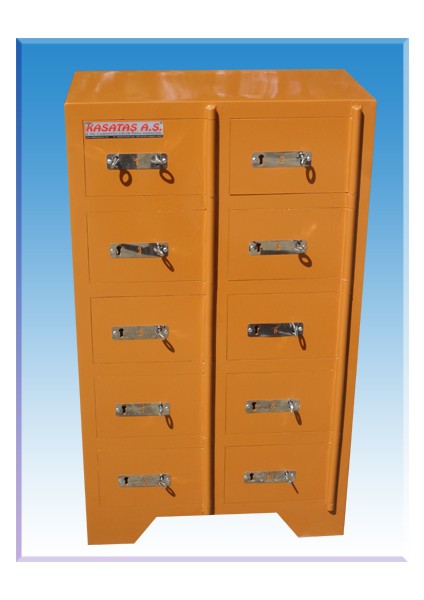 10 Gözlü Konya Orduevi Emanet Kasası 975530CM 50KG 499