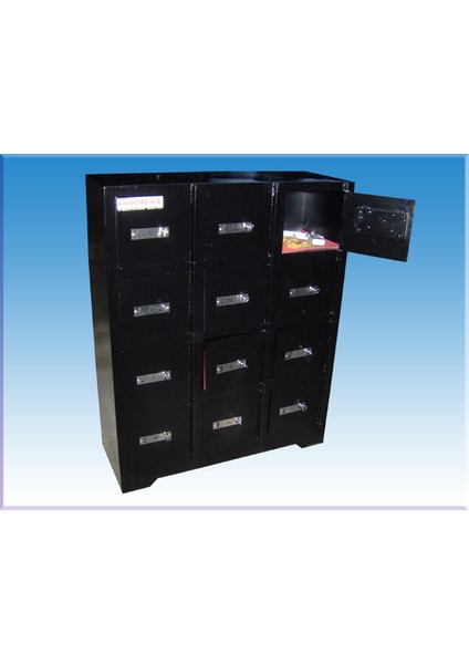 012AGS 12 Gözlü Kasası Dolabı 2 Anahtarlı 10382