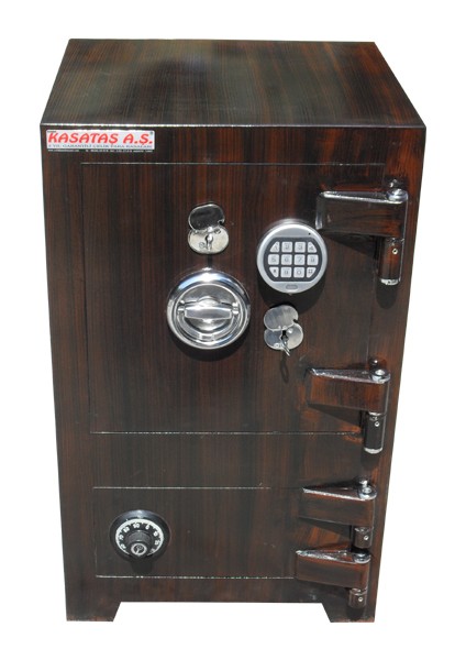 007MÇZE Gaziantep Tipi Koyu Ceviz Renk Alt Dolap Mekanik Şifreli