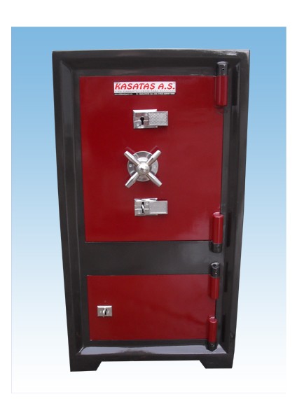 007AÖB Ofis Tipi Çift Kapaklı Dışı Siyah Kapakları Bordo Renk Öze