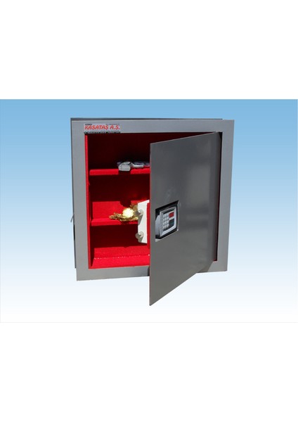 060E Ev Tipi Elektronik Şifreli ve Acil Açma Anahtarlı Gri Renk A